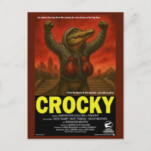 Crocky Classic Movie Parody Postcard