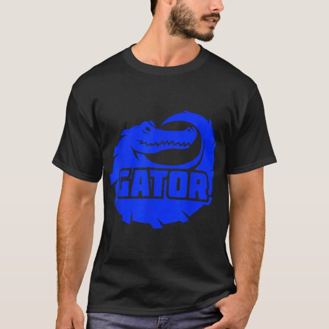 Crocodile Alligator Animal Illustratio T-Shirt (Front)