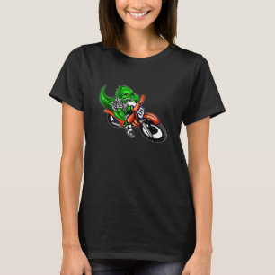 Crocodile Alligator Dirt Bike Motorcycle Biker Mot T-Shirt