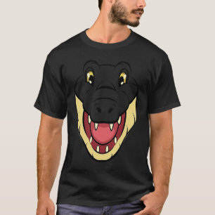 Crocodile Alligator Face Reptiles Zoo Animal Herpe T-Shirt