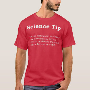 Crocodile Alligator Funny Science tip Crewneck Swe T-Shirt