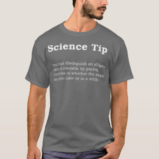 Crocodile Alligator Funny Science tip Tote T-Shirt