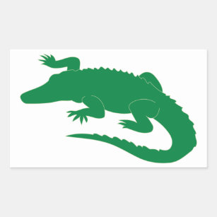 Crocodile Alligator Gator Reptile Rectangular Sticker
