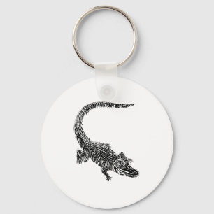 Crocodile Alligator Motif Reptil Teeth Animal Croc Key Ring