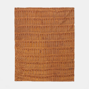 Crocodile alligator reptile leather texture close  fleece blanket