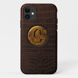 Crocodile and Monogram iPhone 11 Case