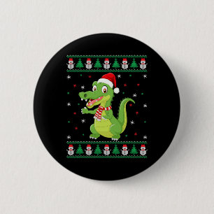Crocodile Animal Matching Family Ugly Christmas Sw 6 Cm Round Badge