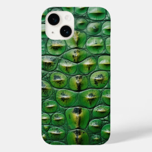 crocodile animal skin texture green scale wild rep Case-Mate iPhone 14 case