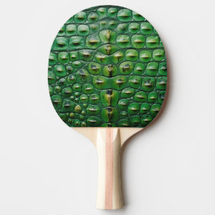 crocodile animal skin texture green scale wild rep ping pong paddle