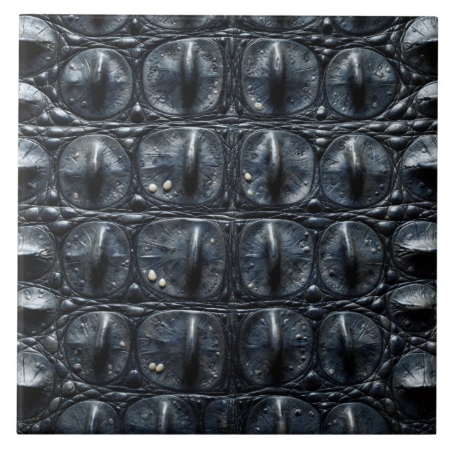 crocodile animal skin texture nature scale wild pa tile (Front)