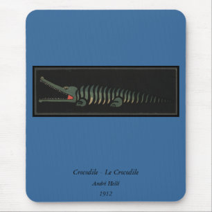 Crocodile - Antiquarian Colourful Book Mouse Mat