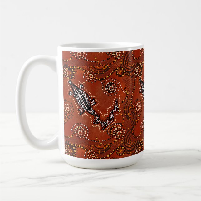 CROCODILE ART        COFFEE MUG (Left)