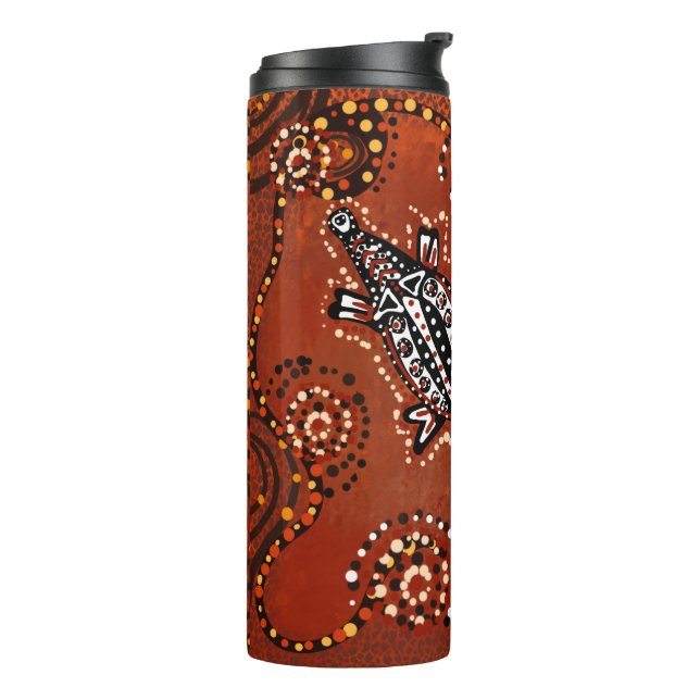 CROCODILE ART        THERMAL TUMBLER (Rotated Left)