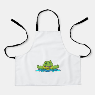 Crocodile at Swimming in Water Apron