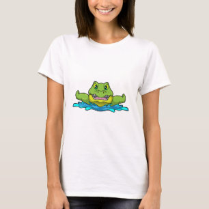Crocodile at Swimming in Water T-Shirt