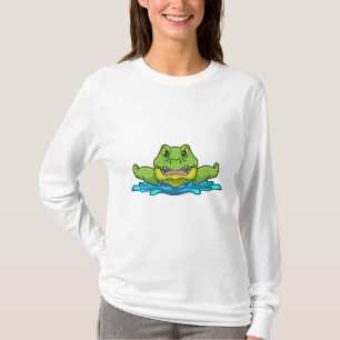 Crocodile at Swimming in Water T-Shirt