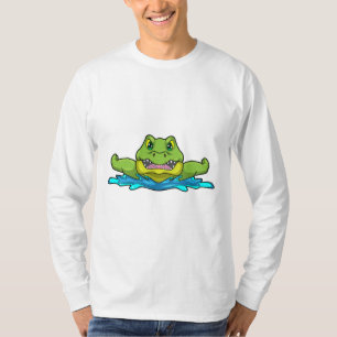 Crocodile at Swimming in Water T-Shirt