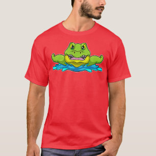 Crocodile at Swimming in Water T-Shirt