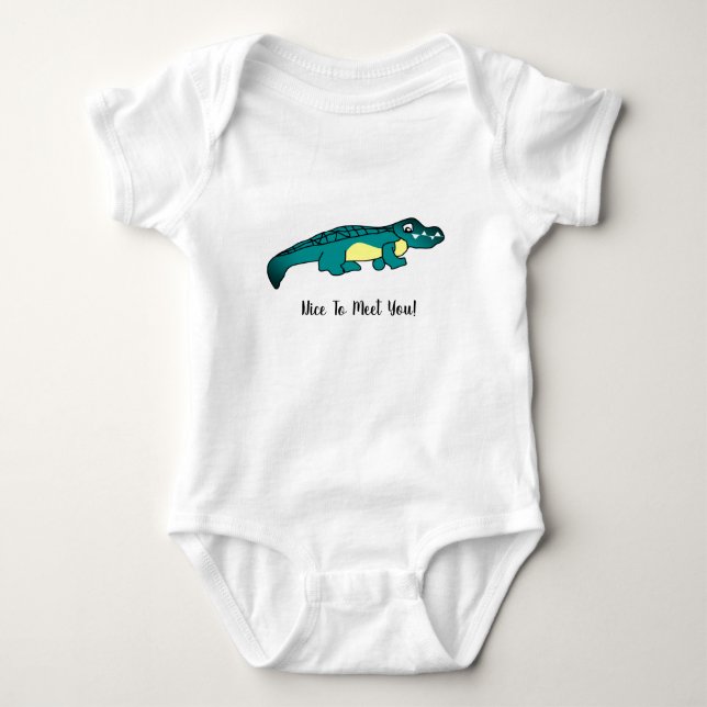 Crocodile Baby Bodysuit (Front)