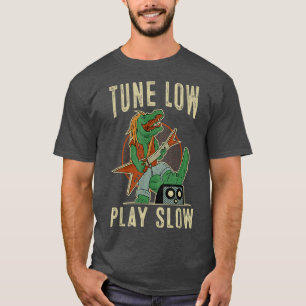 Crocodile Bass Guitar Tune Low Play Slow Bassist G T-Shirt