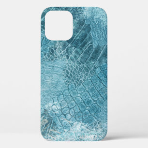 Crocodile Batik: Textured Fabric Art iPhone 12 Case