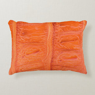 Crocodile belly skin texture background. This imag Decorative Cushion