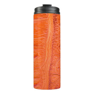Crocodile belly skin texture background. This imag Thermal Tumbler