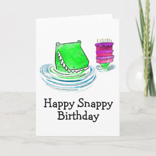 Crocodile Birthday Card