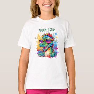 Crocodile Birthday Sister Brother Cousin Matching T-Shirt