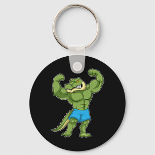 Crocodile Bodybuilder Bodybuilding Sports  Key Ring