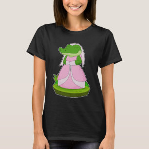 Crocodile Bride Veil Wedding T-Shirt