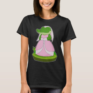 Crocodile Bride Veil Wedding T-Shirt