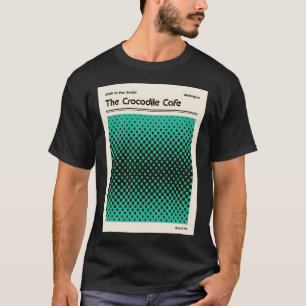 Crocodile Cafe Retro Art T-Shirt