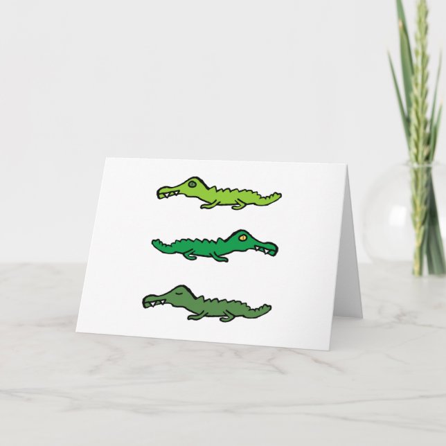 Crocodile Card (Front)