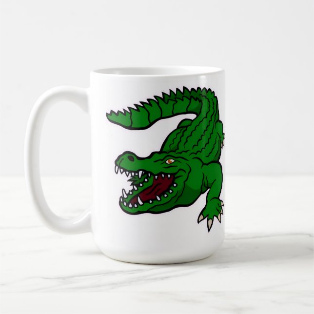 crocodile cartoon  coffee mug (Left)