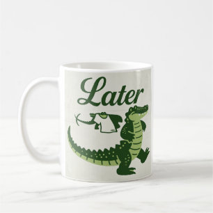 crocodile coffee mug