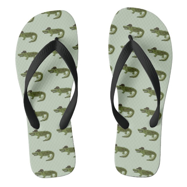 Crocodile Cool Flip Flops (Footbed)