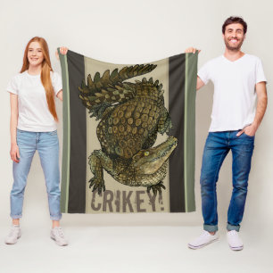 Crocodile Crikey! Fleece Blanket