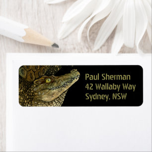 Crocodile Crikey!  Label