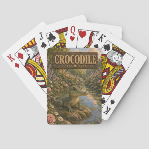 Crocodile Cute Baby Storybook Nursery Animal Playing Cards