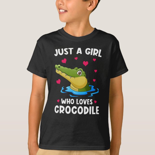 Crocodile Cute Funny Saying T-Shirt (Front)