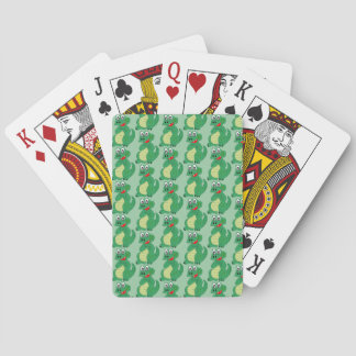 Crocodile Design Any Colour Background Playing Cards