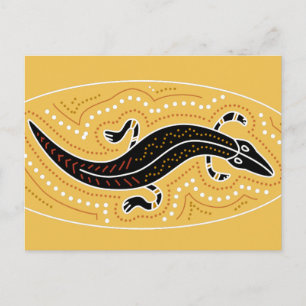 Crocodile Dotted Design Postcard