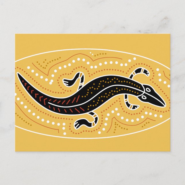 Crocodile Dotted Design Postcard (Front)