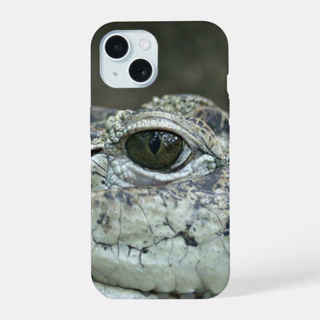 Crocodile Eye iPhone 15 Case (Back)