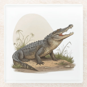 Crocodile Glass Coaster