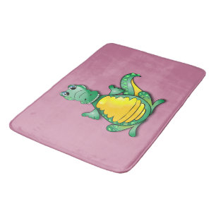 Crocodile hug bath mat