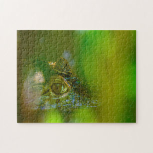 Crocodile in Guyana. Jigsaw Puzzle