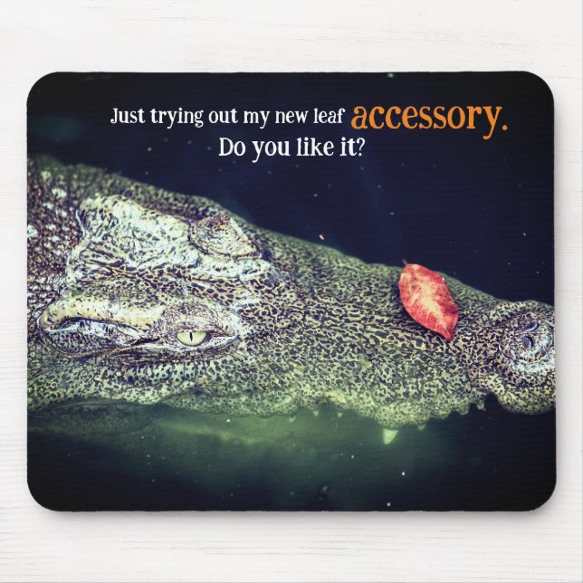 Crocodile in water mouse mat (Front)