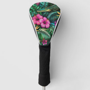 Crocodile Jungle Dreams Seamless Surface Pattern Golf Head Cover